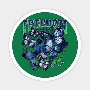 Freedom Butterfly Magnet